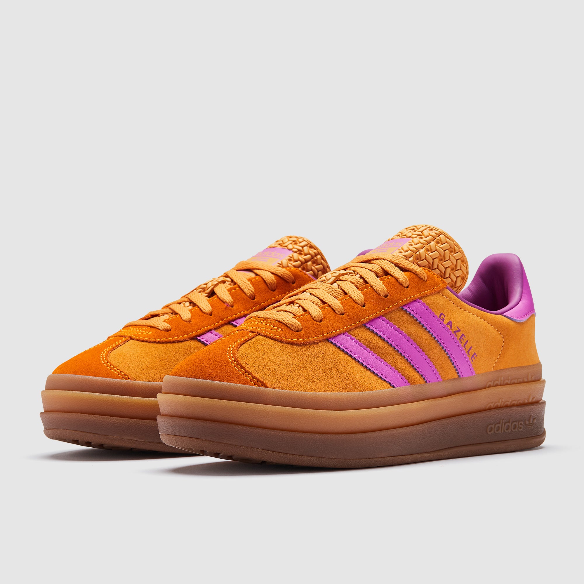 adidas Originals Gazelle Bold pour Femme - Flash Orange/Violet  Explosif/Orange Equipe