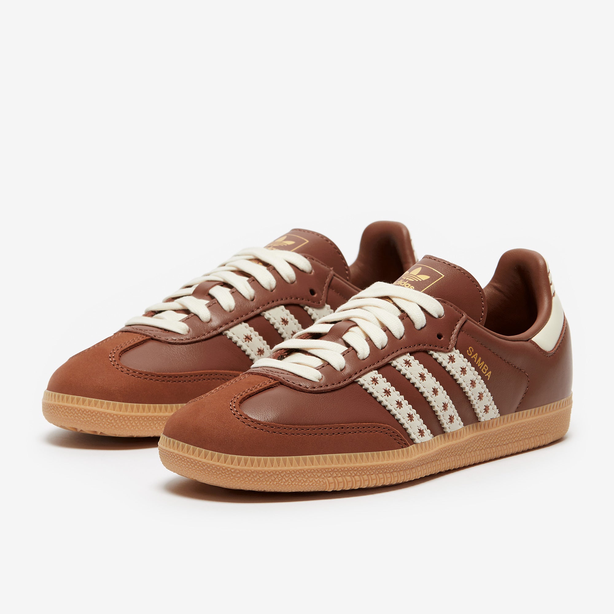 adidas Originals Samba OG pour Femme - Blanc Nuage/Marron Seconde  Main/Blanc Crème