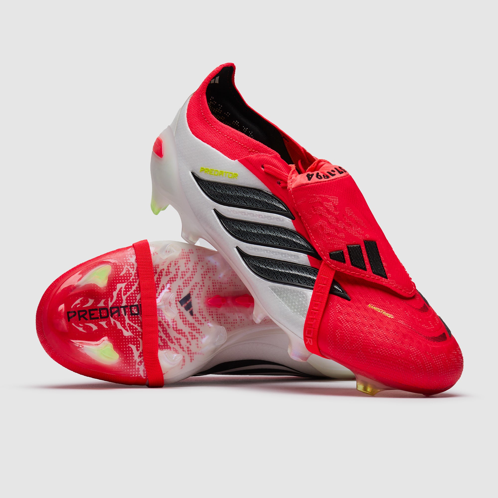 adidas Predator Elite Tongue FG - Rouge Lucide/Noir/Blanc Ftwr