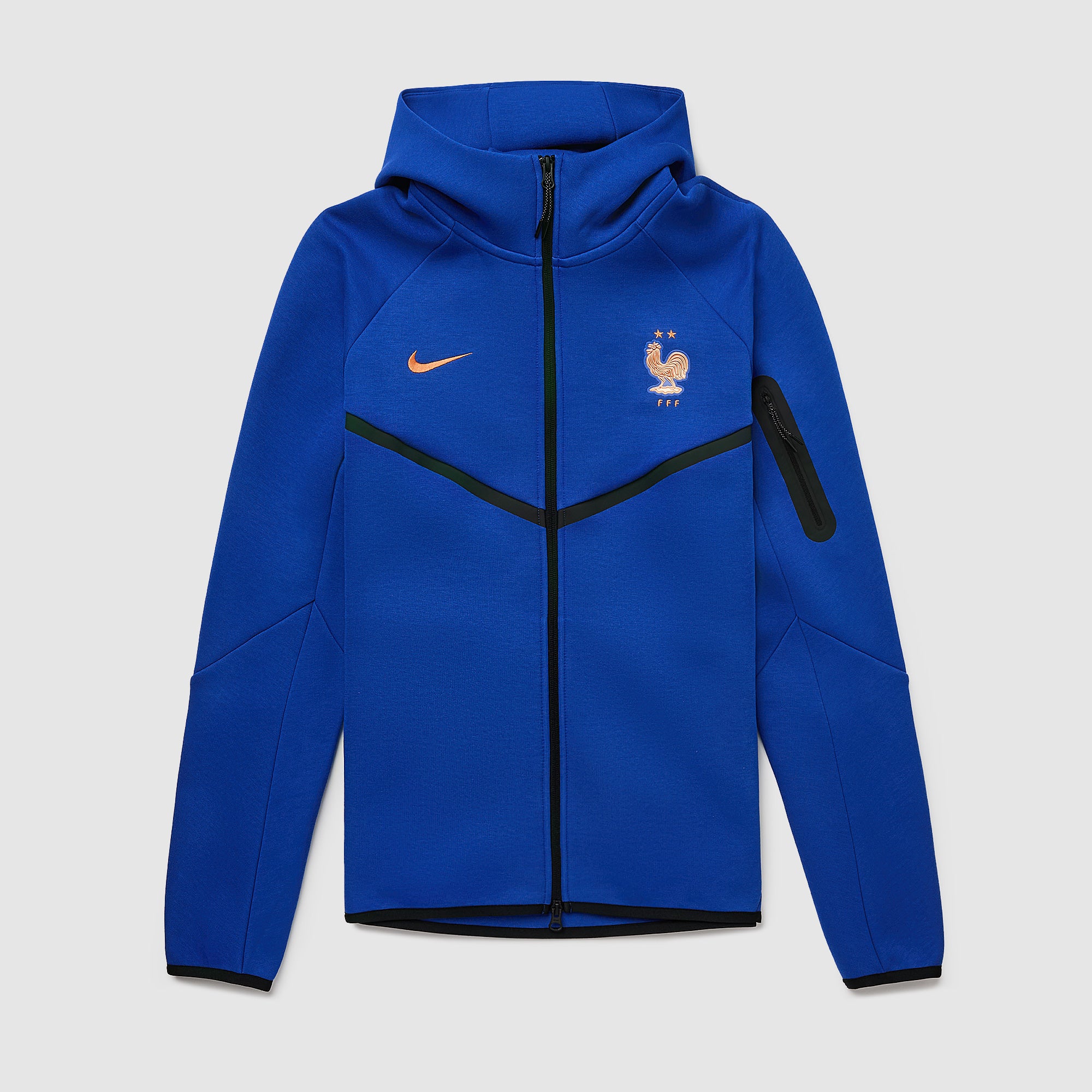 Veste Zippée Officielle Équipe De France FFF – Supporter Homme Collection Bleus Football