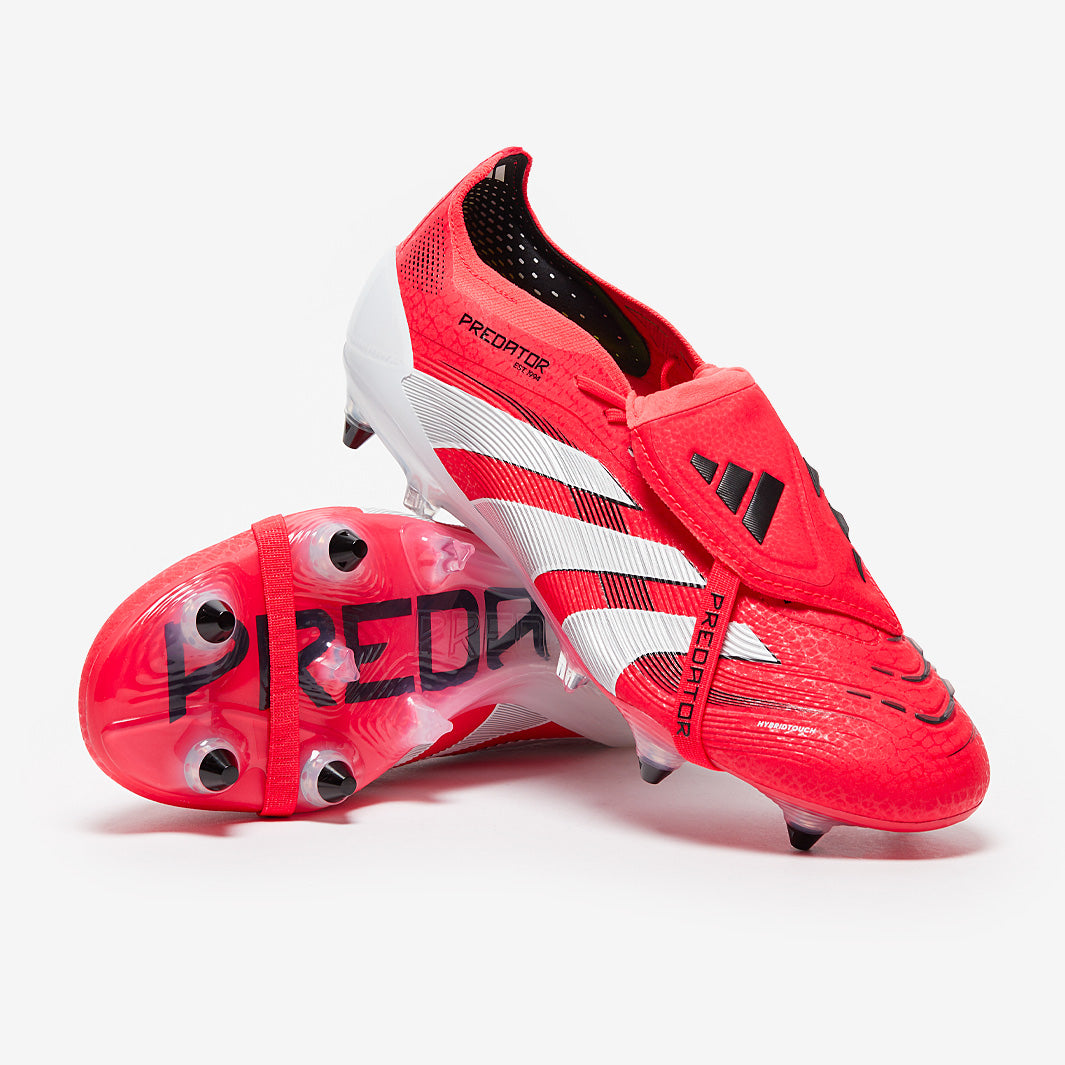 adidas Predator Elite レッド サッカーシューズ adidas Predator Elite Tongue SG - Rouge Lucide/Blanc/Noir