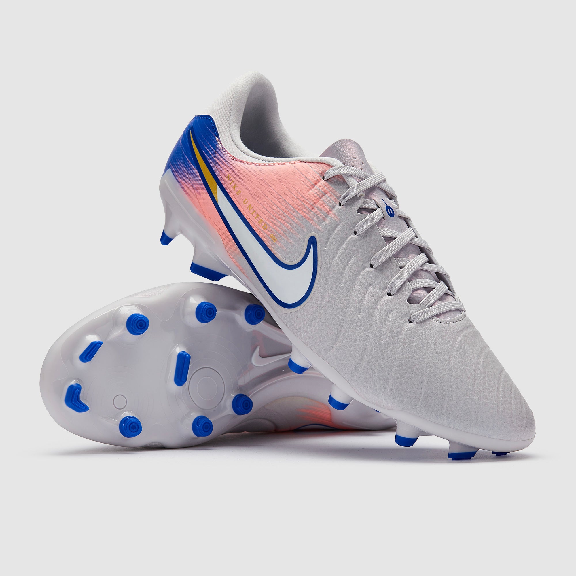Foot Racer Nike Tiempo Legend X Academy FG/MG - Gris Vaste/Bleu Racer - Chaussures ...