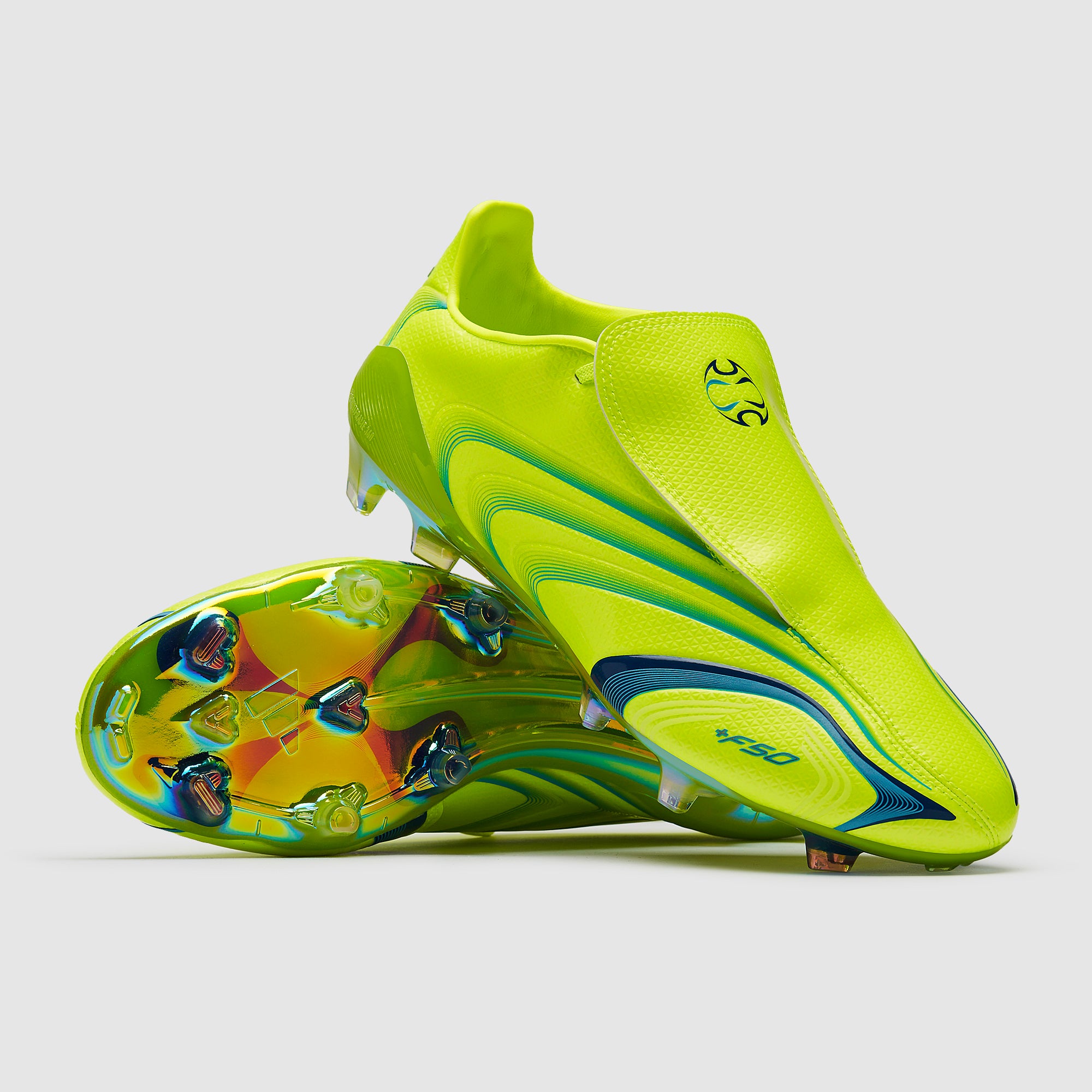 adidas F50 Elite x Tunit FG - Citron Lucide/Team Bleu Royal